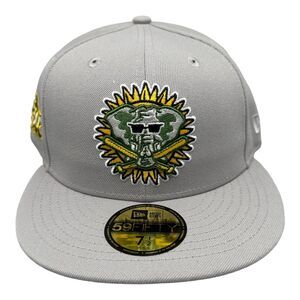 Oakland Athletics New Era‎ 59Fifty 30th Anniversary Patch Hat Men's Sz 7 1/2